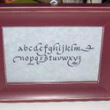 calligraphy sampler