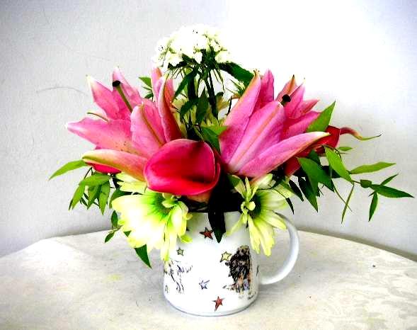 No Vase Don T Worry Mug Cup Wine Glass Arrangements Work